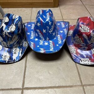 Bud Light and Natural Light Cowboy Hats